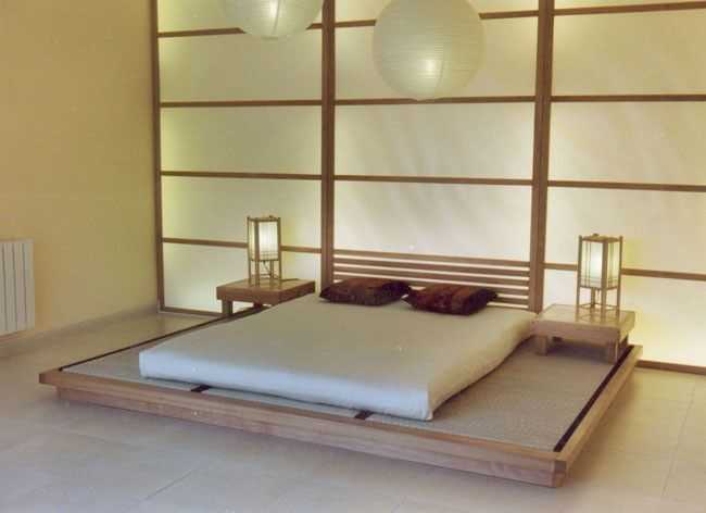 Традиционные кровати в японском стиле, особенности конструкции