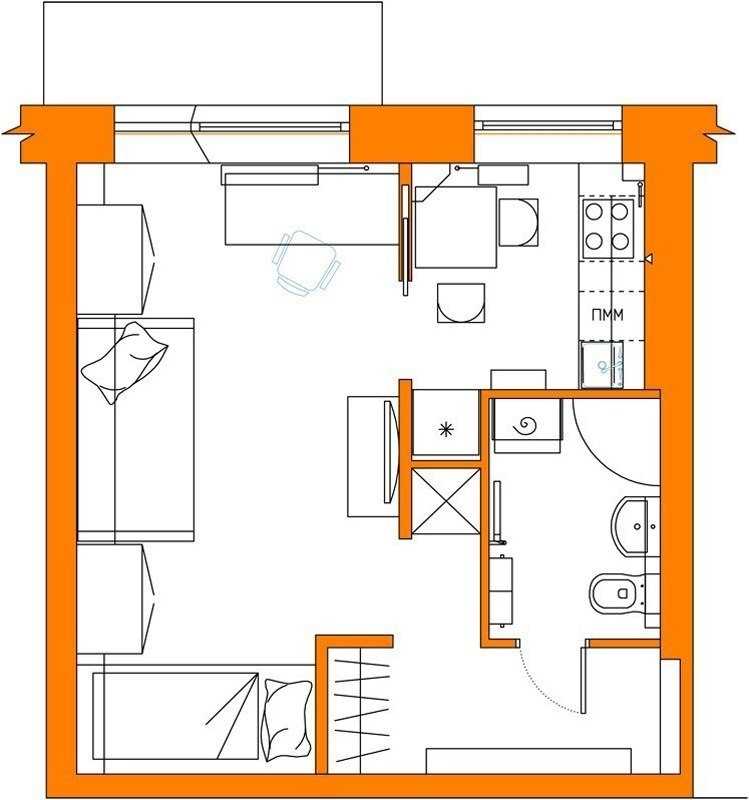 Дизайн квартиры в хрущевке - 115 лучших фото идей в интерьере