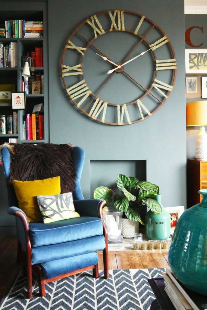 Настенные часы в гостиной — 80 фото оригинальных идей дизайна
