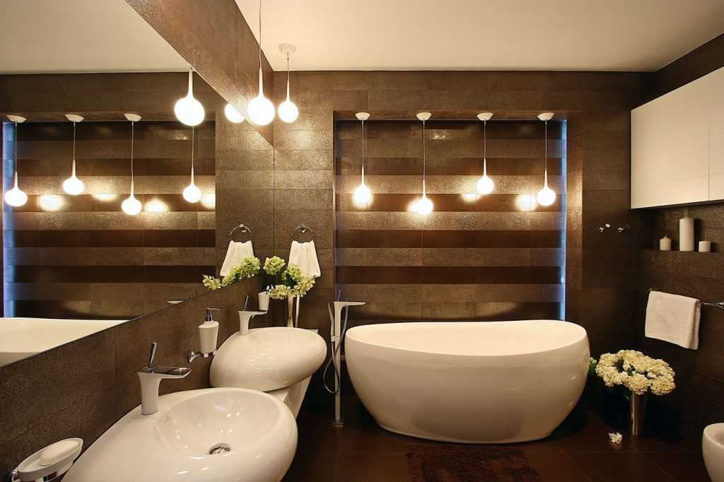 Как установить точечные светильники в ванной комнате