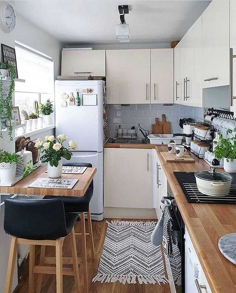 Дизайн маленькой кухни (100 фото)