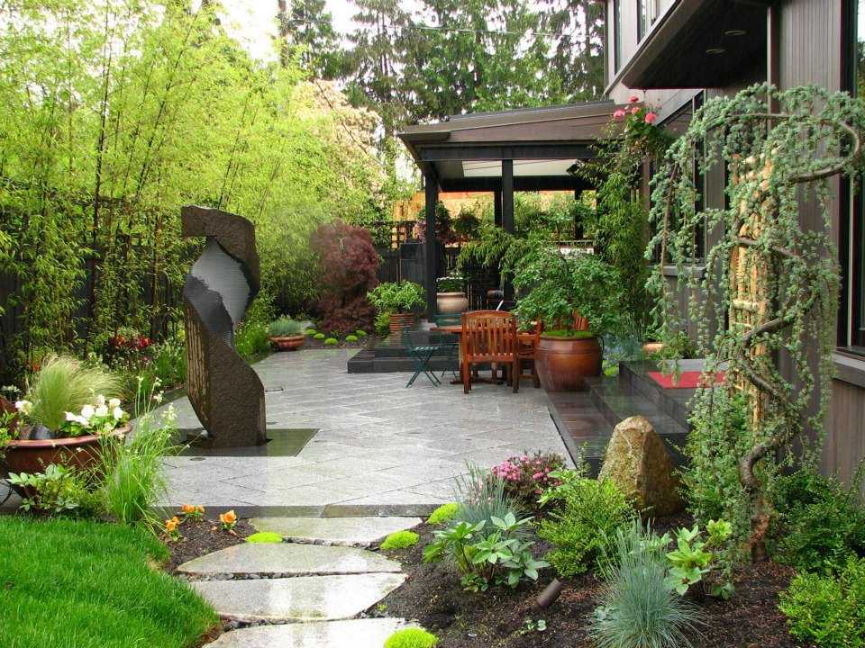 Как сделать на даче ландшафтный дизайн своими руками фото Красивые варианты оформления участка загородного и частного дома Дизайн садового участка