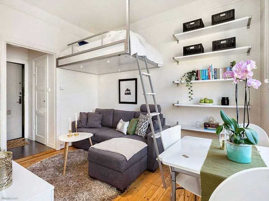 Квартира 20 кв. м. — проекты дизайна интерьера от профессионалов (125 фото-идей)