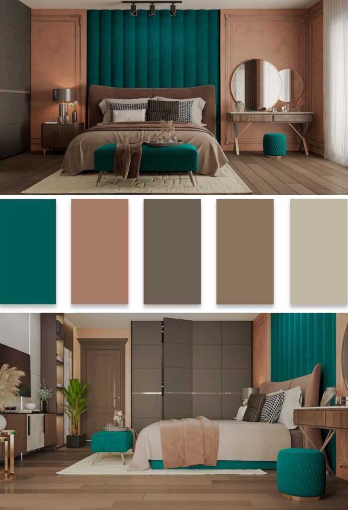 Красивые сочетания цветов в интерьере: таблица, палитра цветовой гаммы для серого, коричневого и бежевого, цветовой круг контрастных тонов
 - 32 фото