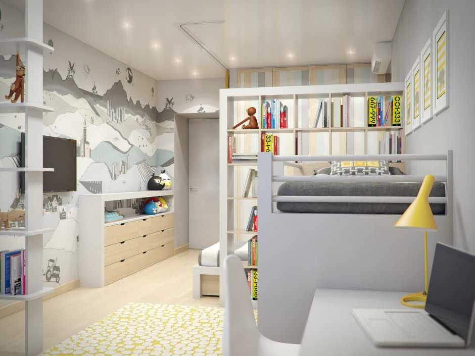 Детская комната с балконом для двоих подростков: дизайн для школьника | дизайн и фото