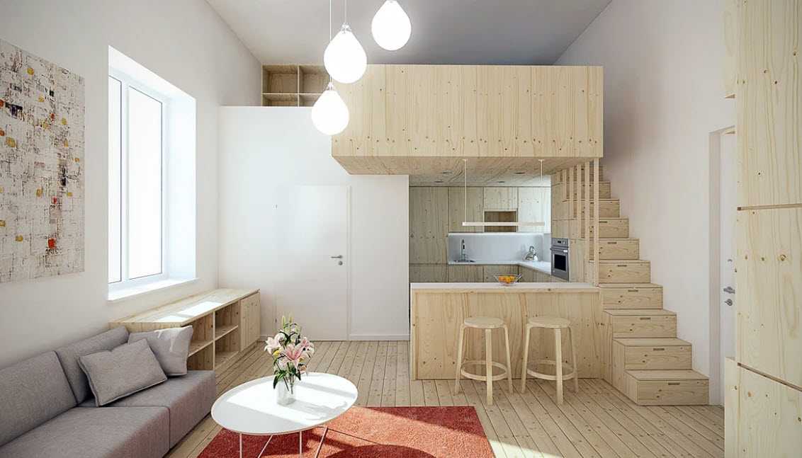 Дизайн спальни-гостиной на 20 кв м