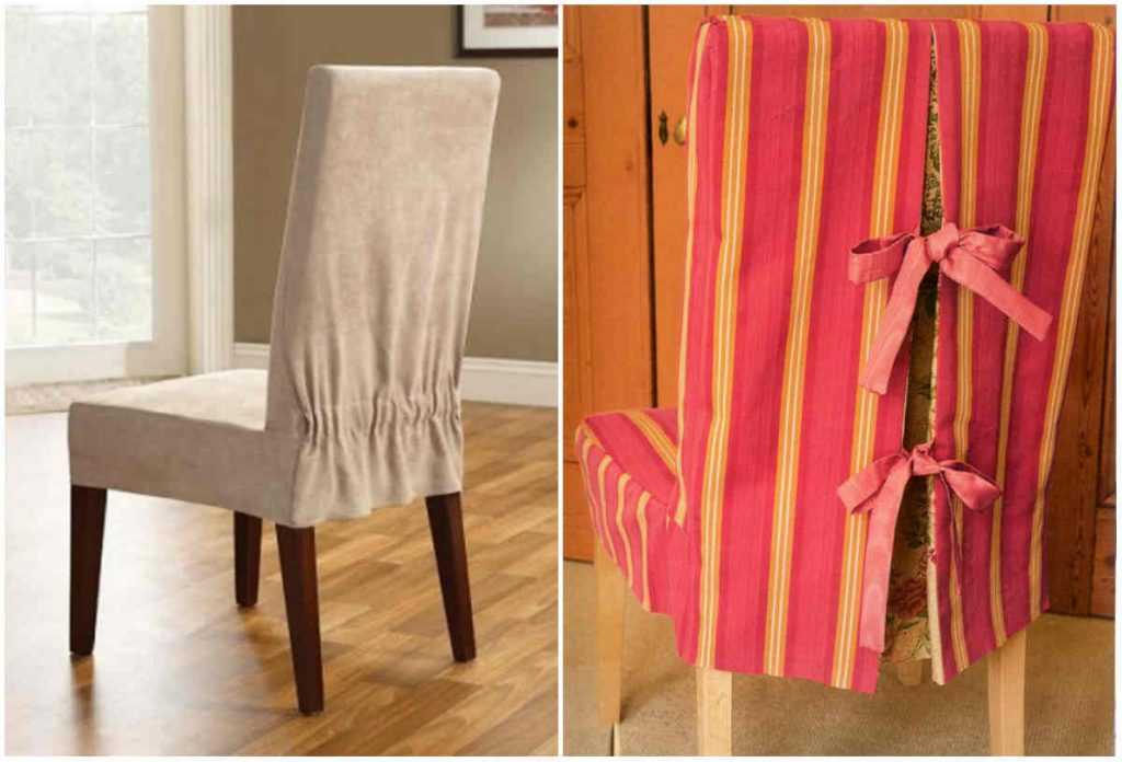 Чехлы для стульев на кухню. фото чехлов для кухонных стульев. идеи