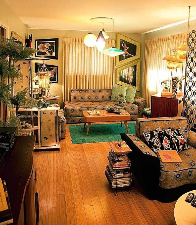Старинный стиль: эпоха ретро в интерьере комнаты, дизайн декора, мебель 70 х годов