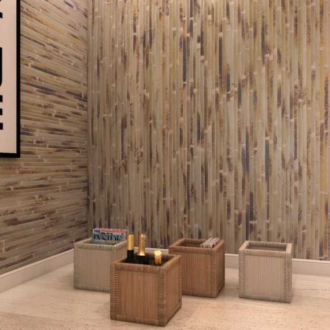 Бамбук для отделки стен — красота и функциональность