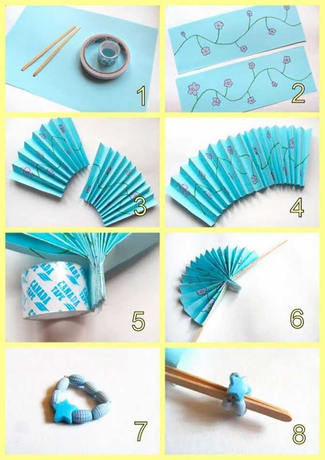 Как сделать веер своими руками: из бумаги, ткани, картона, японский