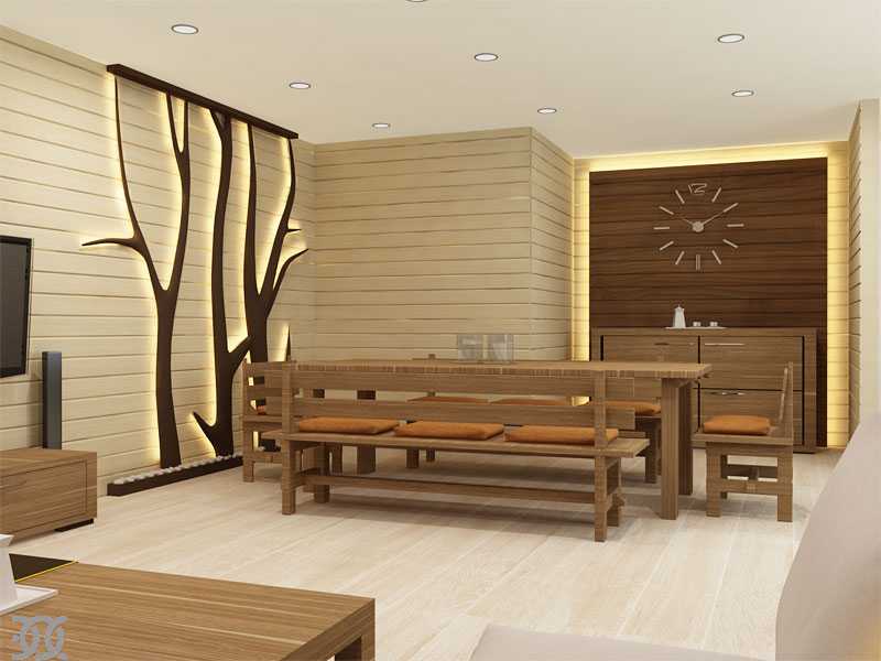 Комната отдыха в бане или сауне: дизайн и отделка