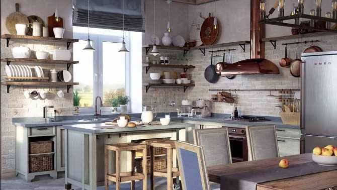 Кухня в стиле прованс: 150+ фото идей дизайна, цветовые решения