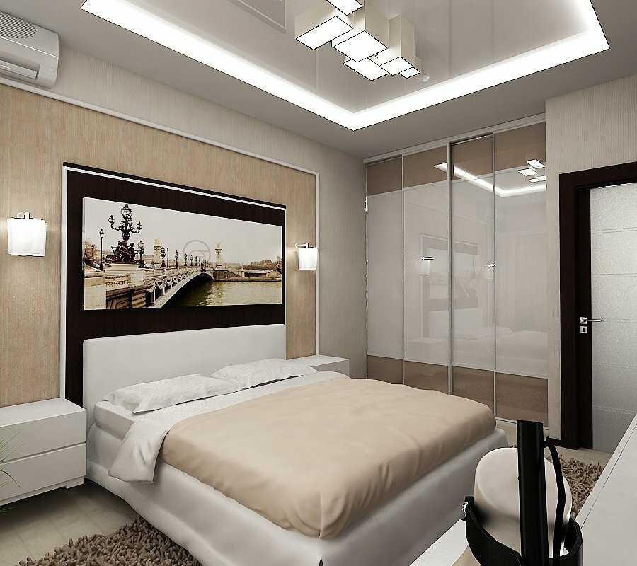 Дизайн маленькой спальни в современном стиле 9 квадратных метром на фото Интересные и красивые идеи для небольшой спальни в квартире Интерьер комнаты