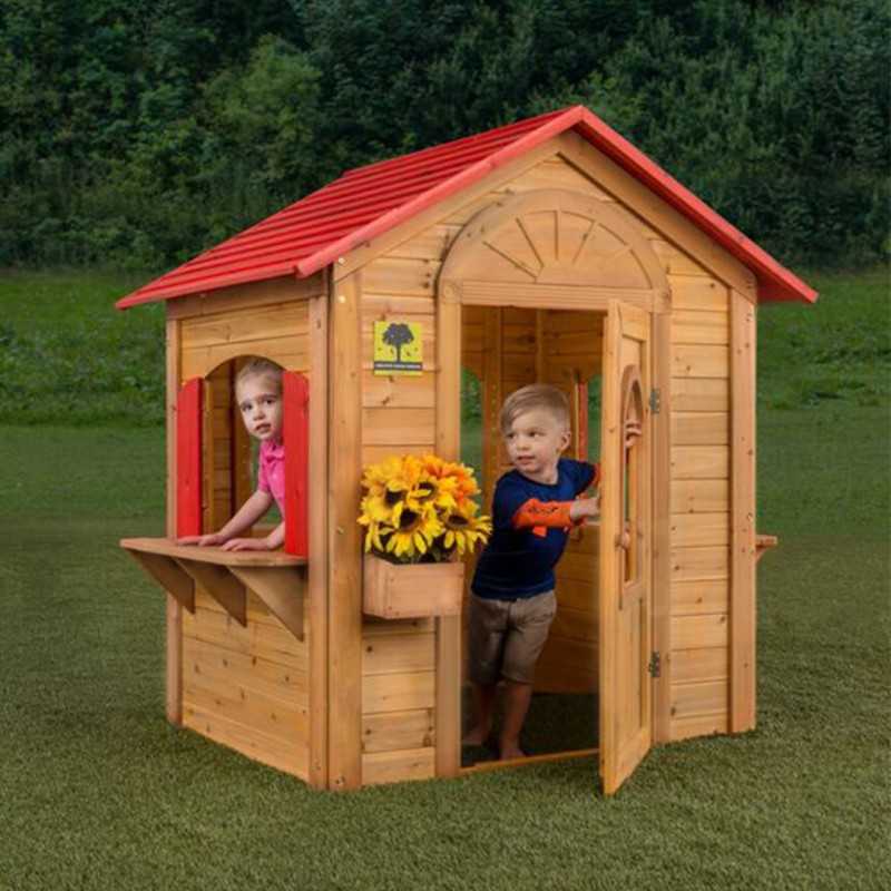 Как построить детский игровой домик своими руками