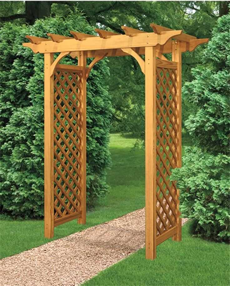 Садовая деревянная арка: материал изготовления, особенности обустройства