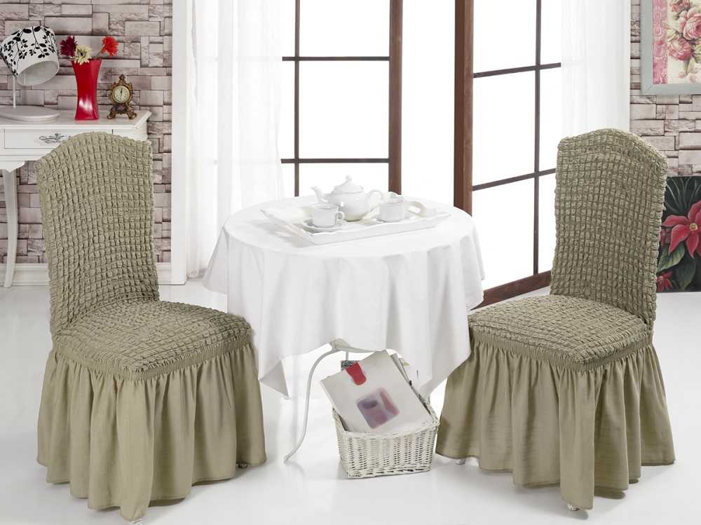 Чехлы на стулья со спинкой: нюансы использования, выкройки, особенности выбора ткани, как сшить самому, варианты оформления интерьера