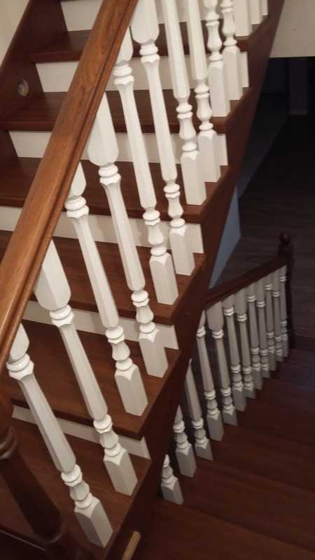 Способы окраски лестницы из сосны