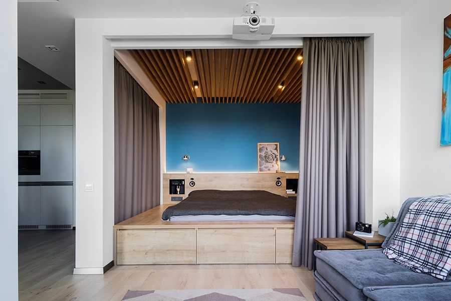 Дизайн однокомнатной квартиры с нишей (54 фото) — соединяем стиль и практичность