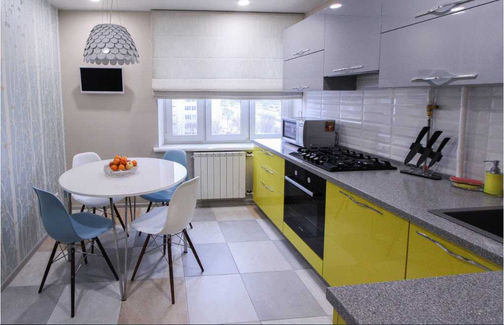 Дизайн кухни 7 кв. м с холодильником (24 фото) - новинки 2020-2021 года