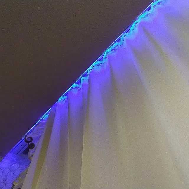 Как сделать подсветку штор светодиодной лентой