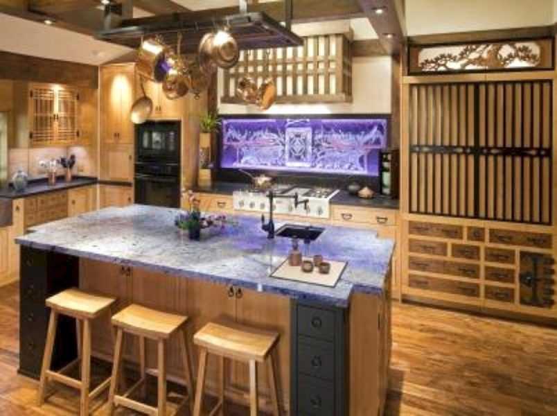 Японский интерьер на кухне - кухонный гарнитур, отделка, фартук для маленькой кухни в японском стиле.кухня — вкус комфорта