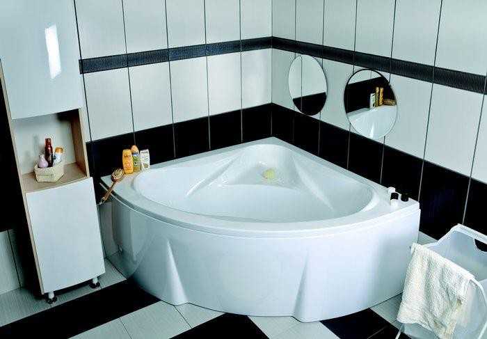 Дизайн угловой ванной: плюсы и минусы интересных идей планировки и перепланировки интерьера (95 фото)