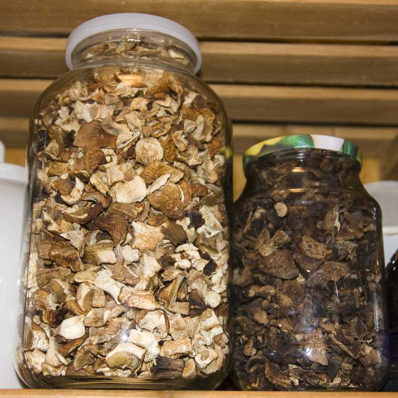 Сколько и как хранить сушеные грибы в домашних условиях