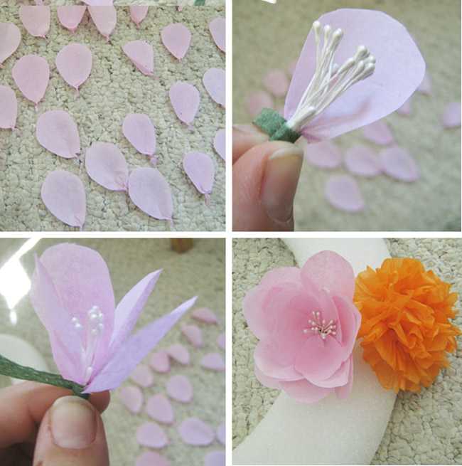 Большие цветы из бумаги своими руками. пошаговые инструкции + 500 фото