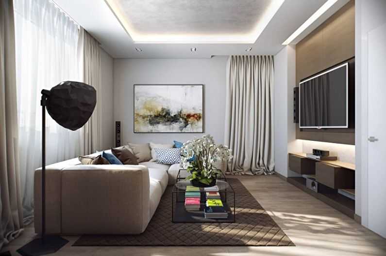 Дизайн интерьера гостиной 18 кв. м: выбрать мебель, декорирование поверхностей, освещение | ileds.ru