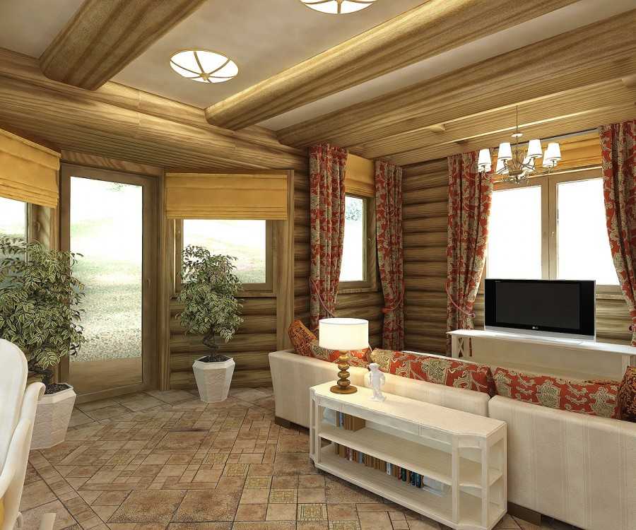 Отделка деревянного дома внутри чем лучше обшить Красивый и современный интерьер дома из бруса внутри на фото Идеи дизайна для загородного дома