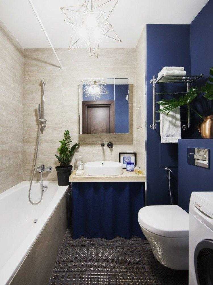 Дизайн маленькой ванной комнаты – идеи с фото