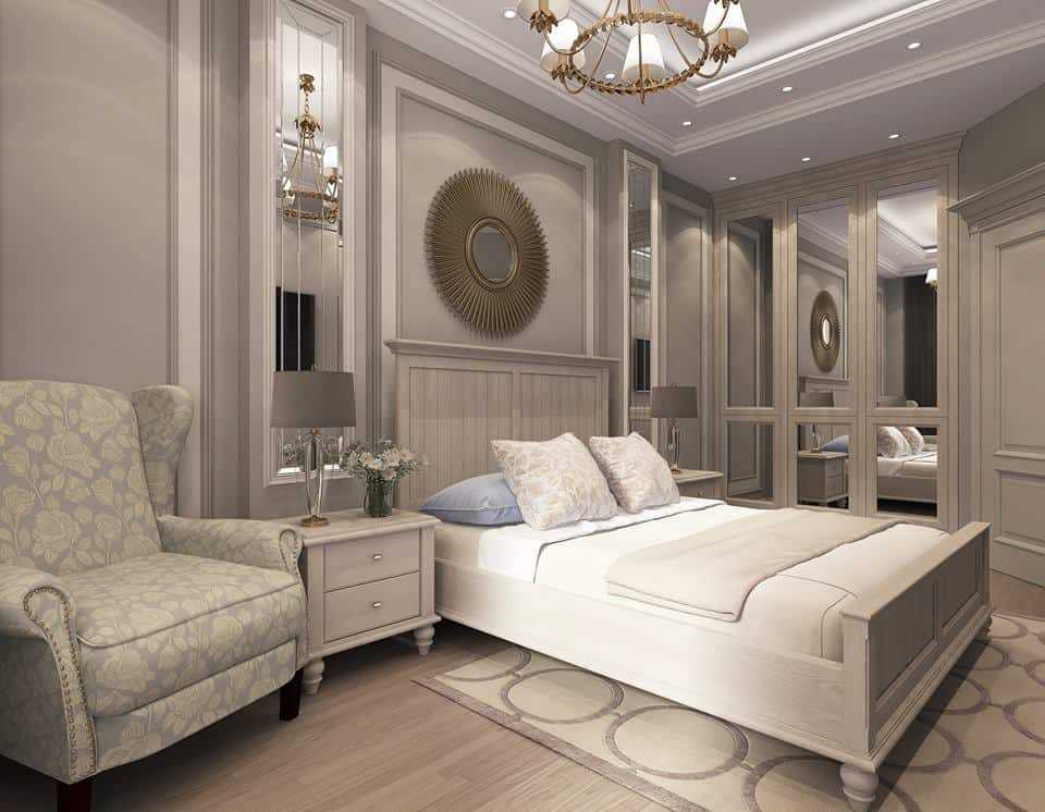 Дизайн спальни: фото 2020, современные идеи, обои двух цветов, фото идеальных сочетаний