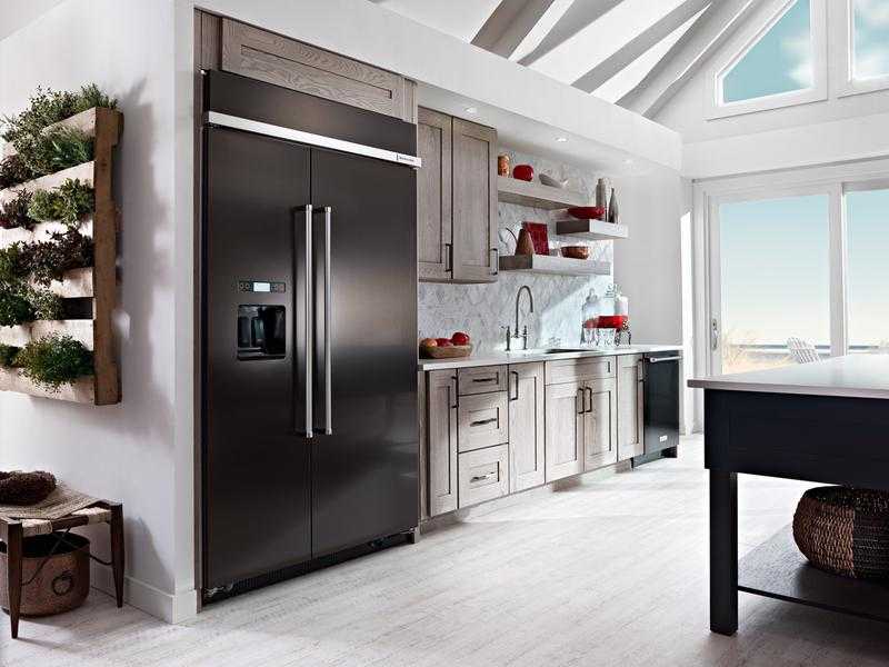 Холодильник в интерьере кухни: классический дизайн белого цвета, прочие варианты | дизайн и фото