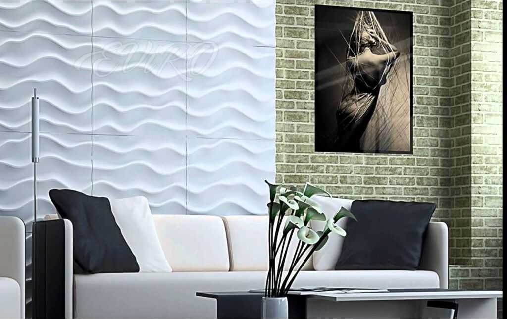 Гипсовые 3д панели: фото в интерьере и варианты актуального декора стен