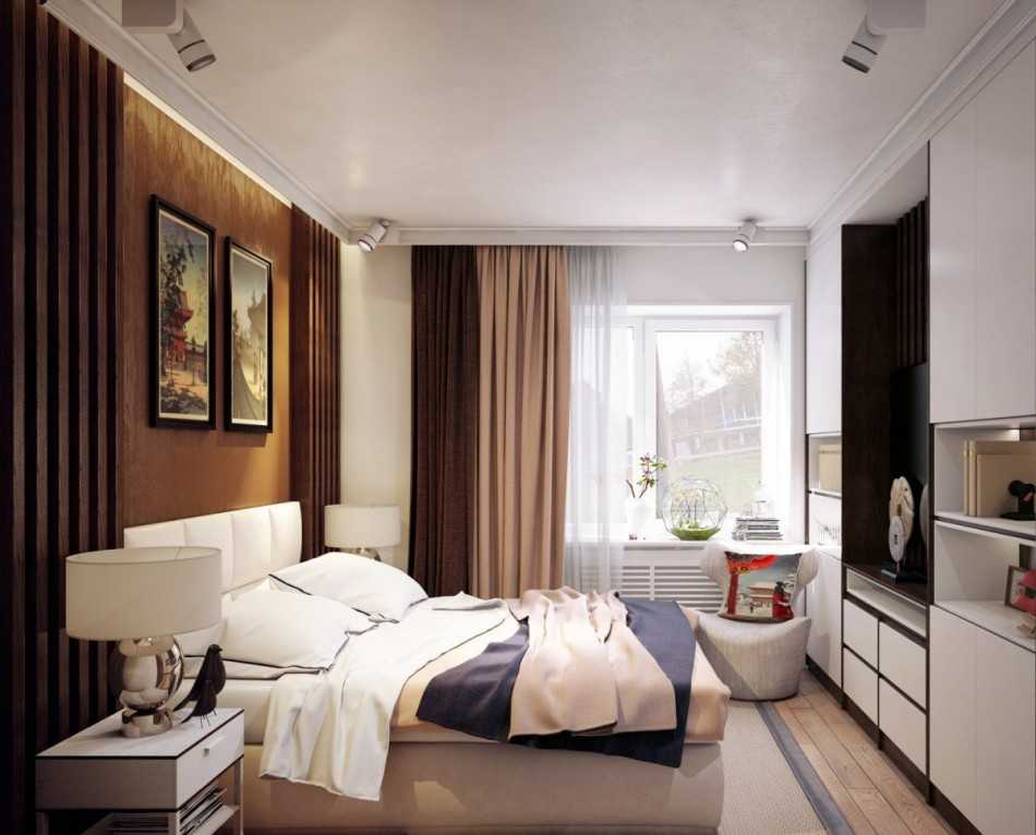 Дизайн узкой спальни с окном в конце: какую мебель поставить в вытянутую прямоугольную спальню
 - 56 фото