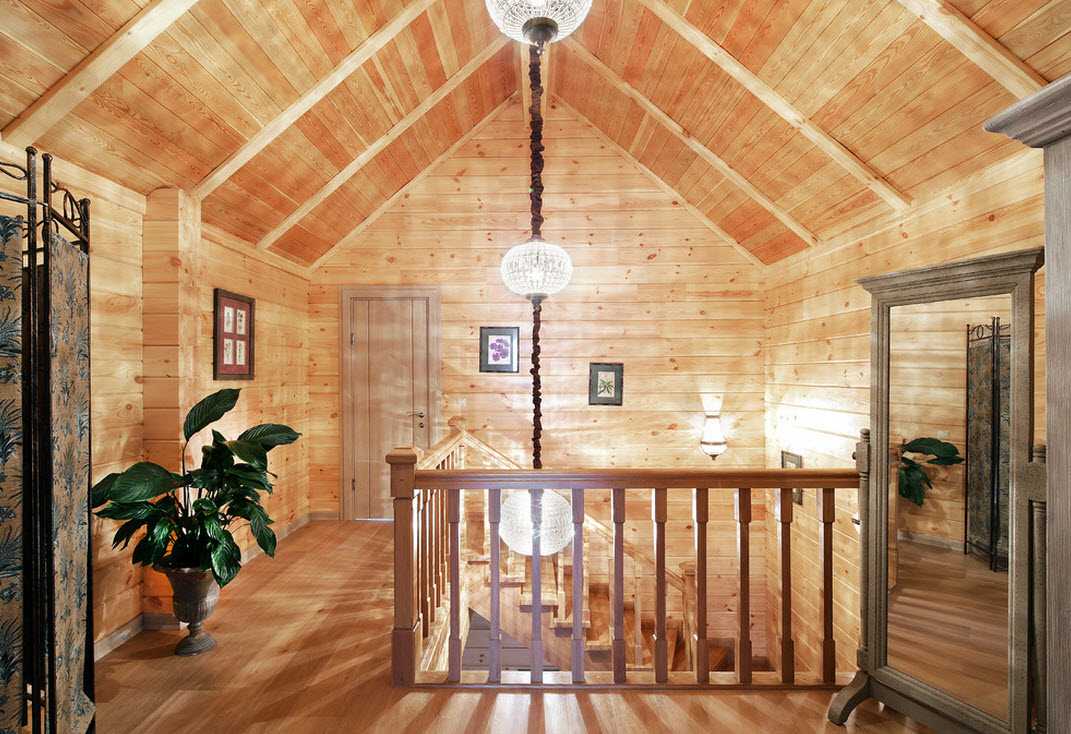 Интерьер деревянного дома из бруса внутри: фото и описание стилевых решений