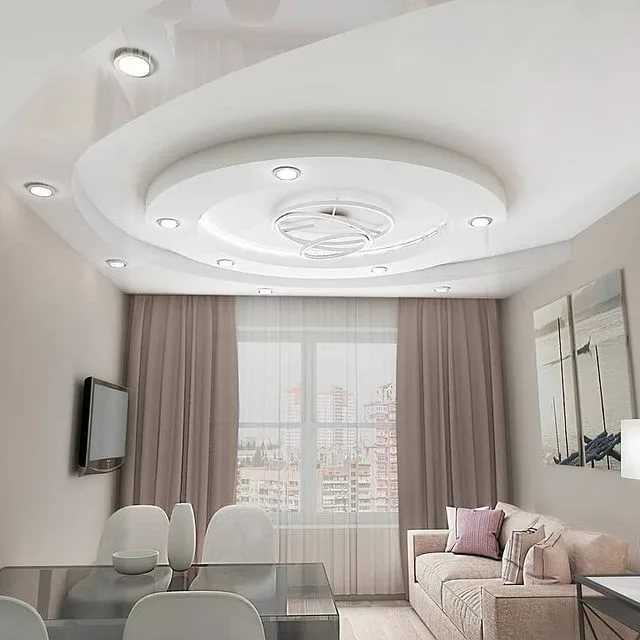 Красивые потолки 2021 с модным дизайном [+65 фото]
