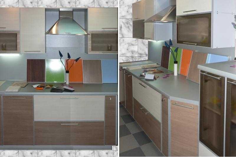Фасады для кухни в алюминиевой рамке: дань моде или практичное решение