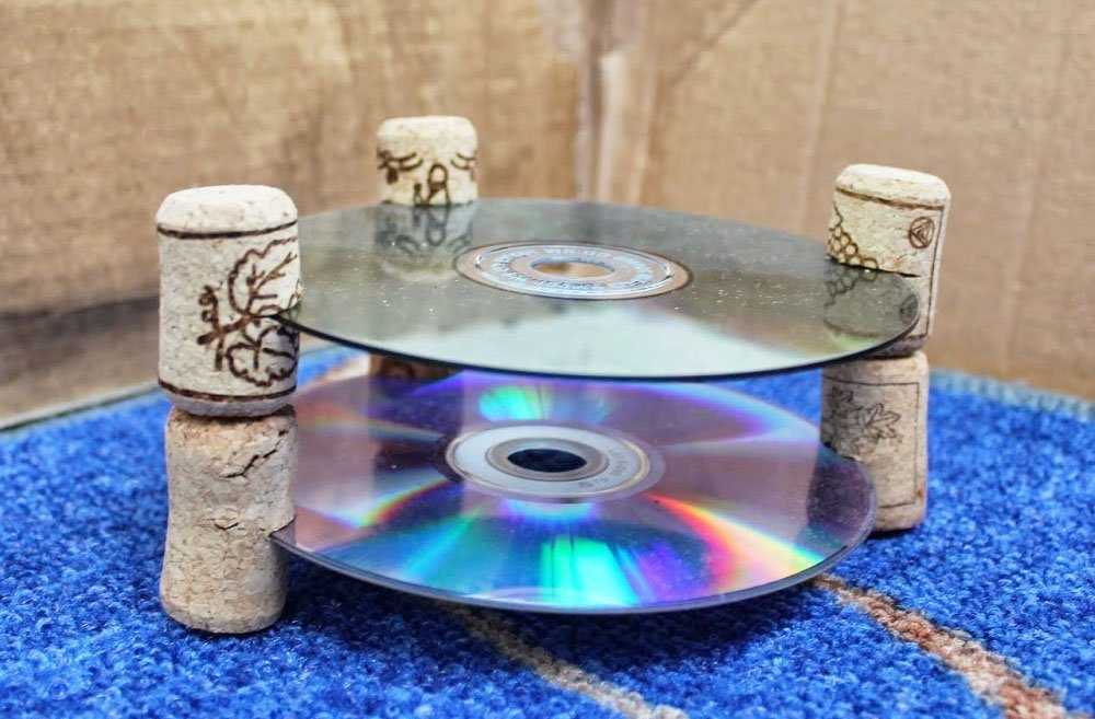Поделки из старых cd-дисков: блестящие идеи для оформления дома и сада