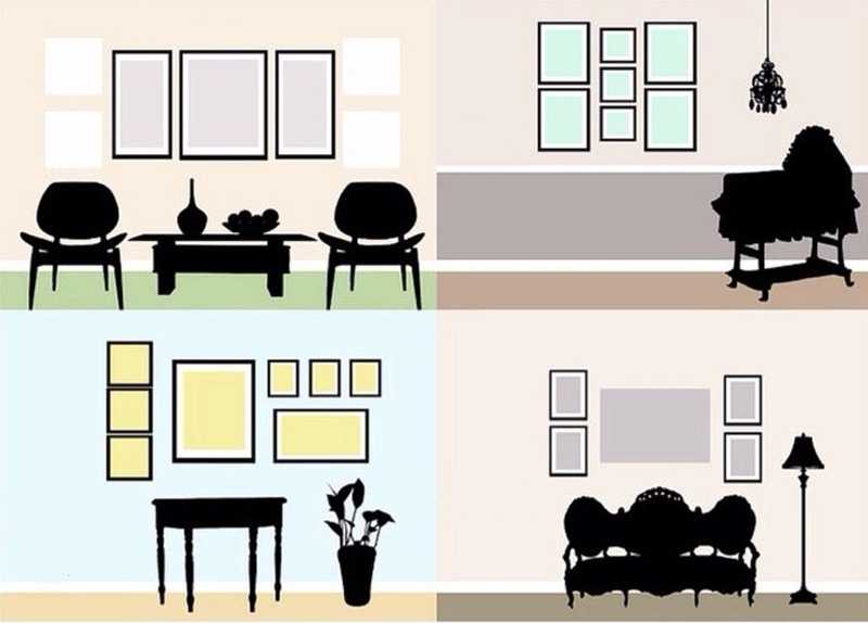 Модульные картины в интерьере, какие бывают, правила выбора и способы размещения в разных комнатах - 26 фото