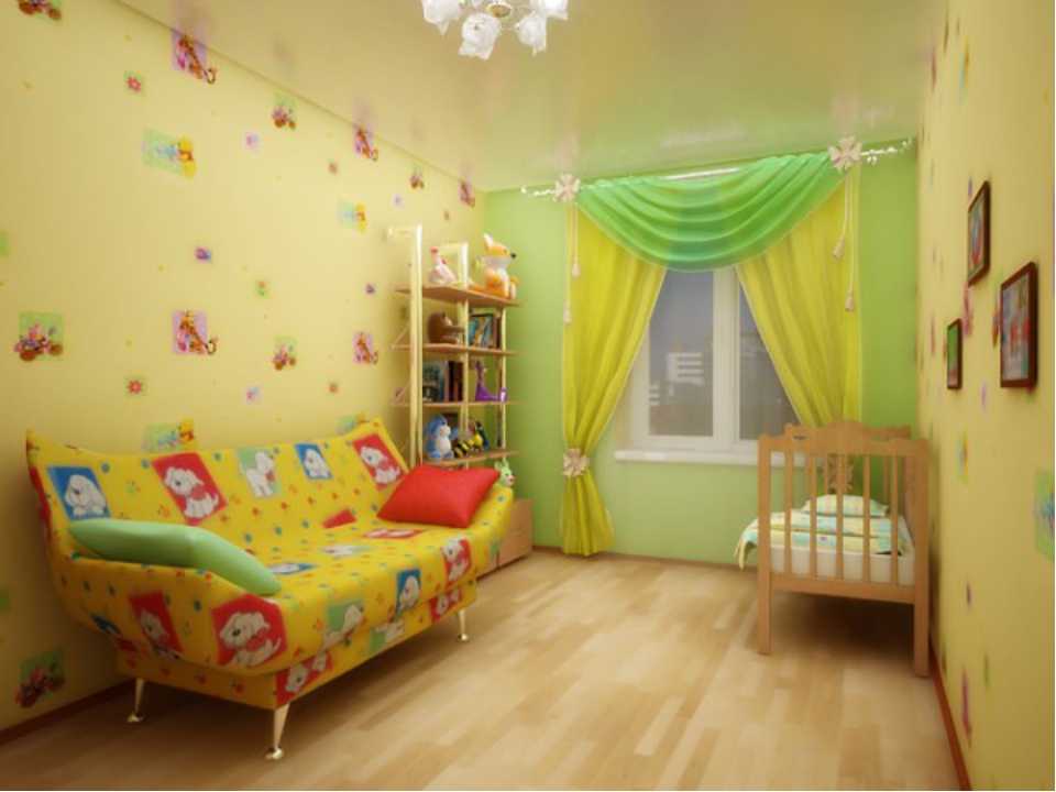 Как выбрать цвет потолка для детской комнаты - блог о строительстве