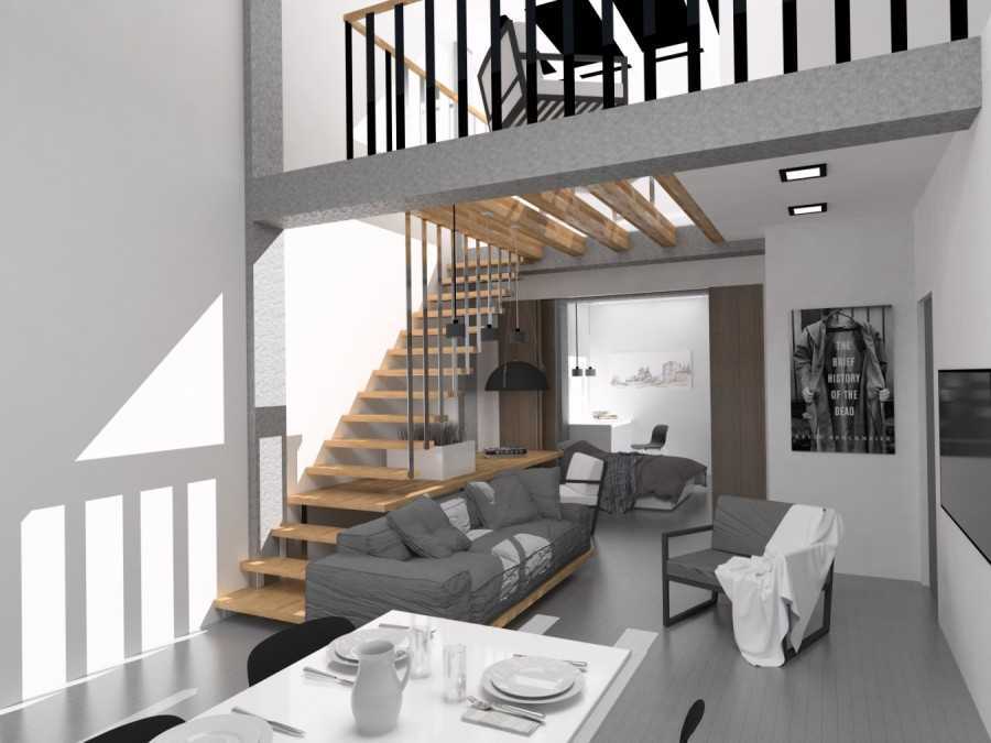 Дизайн двухуровневой квартиры +50 фото идей интерьера