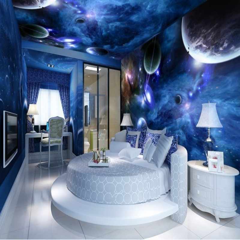 Комната в стиле космос или как впустить вселенную в дом - 34 фото