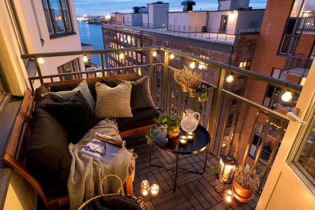 Маленький балкон - стильный и практичный дизайн (88 фото)