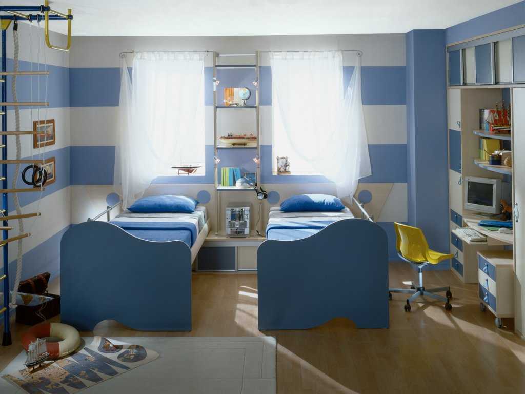 Детская комната для 3 мальчиков: 30 фото и гид по дизайну