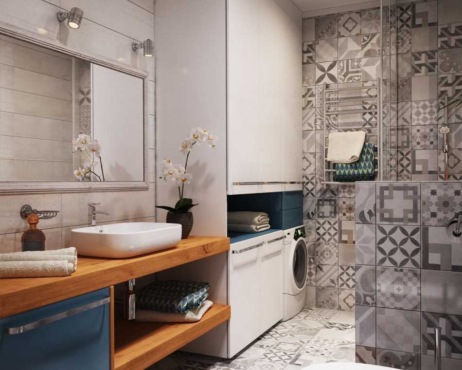 Дизайн ванной комнаты 6 кв. м - 75 вариантов планировки и отделки
