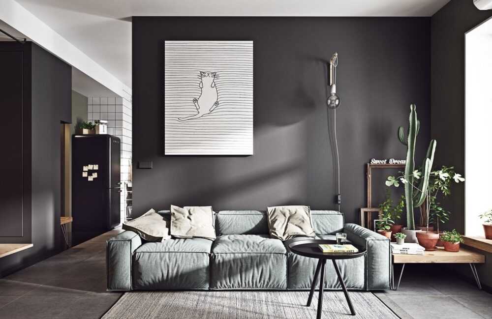 Серый цвет в интерьере: 90+ фото, примеры дизайна