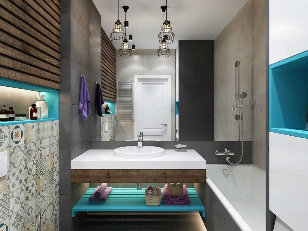 Ванная 6 кв. м.: стильные и практичные современные примеры дизайна ванной (75 фото)