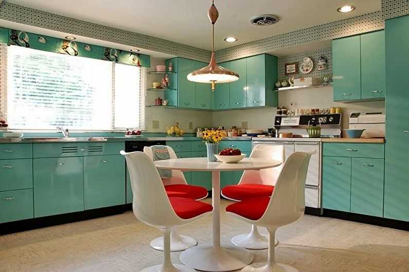 Как правильно оформить кухню в бирюзовом цвете Какой стиль выбрать и с каким цветом сочетать 120  фото примеров для воплощения