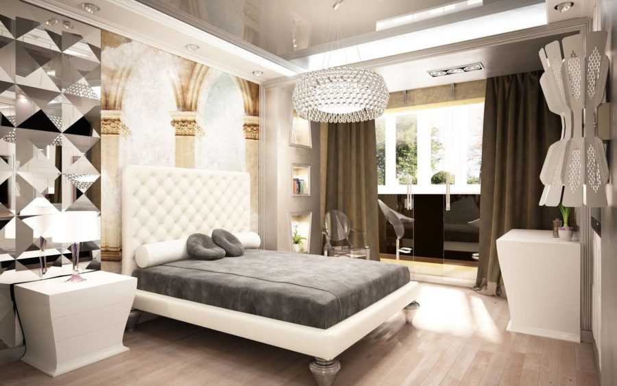 Дизайн спальни в стиле арт-деко, фото